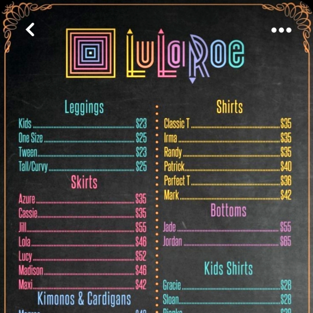 Coming to my closet in June 2023 Lularoe in various styles & sizes & colors